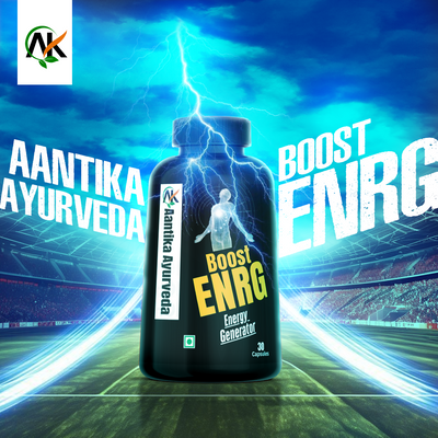 ✅ 2️⃣ Antikaa Ayurveda – BOOST ENRG (Energy, Strength & Stamina Booster)
